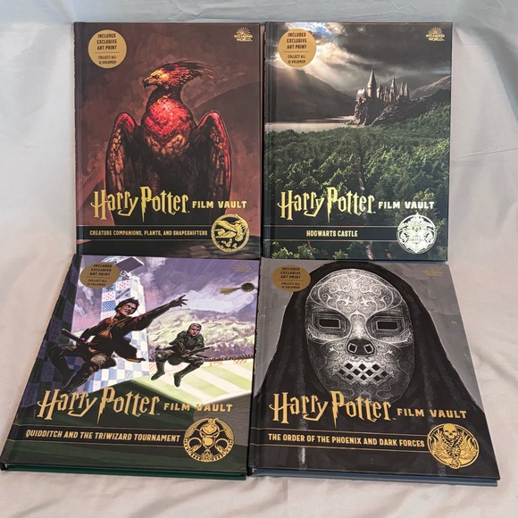 Wizarding World Of Harry Potter Other - Harry Potter Film Vault Books 5 6 7 8 Phoenix Quidditch Triwizard Castle Plants+